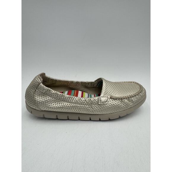 SAS SUNNY Women's NEW Slip On Loafer Gold US Size 7 Narrow (2810-069) - Picture 4 of 11